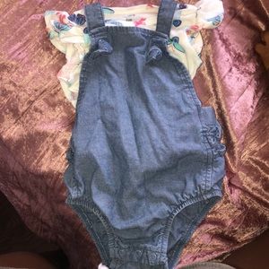 6 month Baby Girl overall set